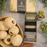 Kral Socks Erkek - Kadın Termal Etkili 3 Çift Kutulu Kışlık Yünlü Lambswool Çorap - Bakır - 40 - 44