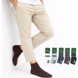 Kral Socks - Erkek Patik Lacose Kabartma Desenli (5 Adet) Bambu Dikişsiz Parfümlü Kısa Çorap - 40 - 44 - Siyah - Kahverengi - Lacivert