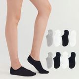 Kral Socks Kadın - Erkek (8 Li - 8 Çift) Pamuklu Terletmez Yazlık Görünmez Çorap Seti - 36 - 40 - Asorti