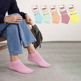 Kral Socks Kadın Kaliteli Bambu Patik Çorap (5 Adet) Dikişsiz Görünmez Parfümlü Kısa Model Çorap - 36 - 40 - Mavi - Pembe - Sarı