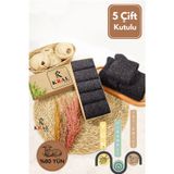 KRAL SOCKS Kışlık (5 ÇİFT) Lambswool Kadınlar Için Termal Kutulu Dikişsiz Yün Çorap