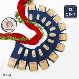 Kral Socks Kral Bayan Çorap (12 Çift) Kışlık Yün Çorap Lambswool (Özel Kuzu Yünlü) Kadınlar Için Termal Özellikli - Lacivert - 36 - 40