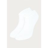 Kral Socks Pamuklu Terletmez Unisex Sneaker Çorap 6 Çift Beyaz