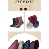 Kral Socks Termal Erkek Havlu Patik Çorap 3'lü Set(3 Çift)