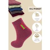 Kral Socks Termal Erkek Havlu Patik Çorap 5'lü Set(5 Çift)