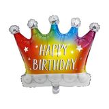 Kral Tacı Happy Birthday Folyo Balon 1 Adet