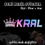 Kral Tacı Sticker - Hologram Etiket Yapıştırma 2 Adet