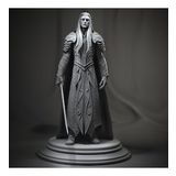 Kral Thranduil Elf Kralı Hobbit Yüzüklerin Efendisi Lotr 25 cm Gümüş Renk (Dev Boy)