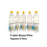 Kral Yöresel Ürünler 5 adet 1 litre toplam 5 litre Beyaz Sirke