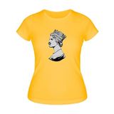 Kraliçe Rapsodi Kadın Tişört (Sarı, 2XL)