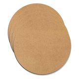 KralOfis Supla/Amerikan Servis 6 Adet 3mm Ham Mdf 32 cm Yuvarlak - 32 x 32 cm - Açık Kahverengi