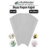 Krapon Kağıdı Beyaz Renk 10 Adet 50X200 Cm Grapon Kağıdı 10'Lu Okul Proje Sınıf Anaokulu Kreş Süsleme