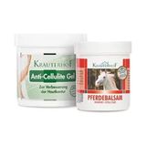 Krauterhof Anti Cellulite Gel 250 ml ve Isıtıcı Masaj Jeli 100 ml Vücut Bakım Ürünü Unisex Etkili