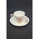 Krautheim Classic Rose Collection Vintage Çay Fincanı 2 Parça 180 ml - Açık Pembe - Kırmızı - Sarı