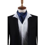 Kravatkolik K574 Lacivert Düz Ascot Fular