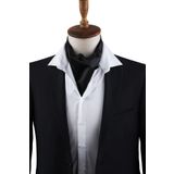 Kravatkolik K578 Siyah Düz Ascot Fular