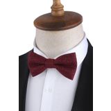Kravatkolik P1694 Bordo Simli Damatlık Papyon