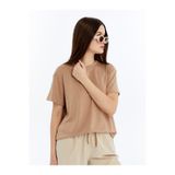 KRAVEN Kadın Modal Kumaş Regular Premium(BOL KALIP)Basic T-Shirt Canlı Solmayan Renk İpeksi Dokunuş Tişört