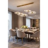 KRAYDINLATMA Kayra Lüks Modern 5'li Günışığı Ledli Avize,Yemek Masası,Bar Üstü,Villa Dekor Kayra 5'li 70cmtepsi