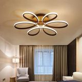 Kraydınlatma Papatya 45 cm Beyaz Ledli Plafonyer Ultra Süper Avize - Siyah - gün ışığı