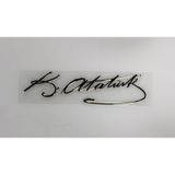 Krc Atatürk Imza Metalize Sticker Yapıştırma ( Krom Görünüm )