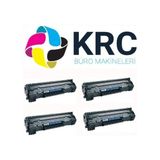 KRC Büro KRCBURO Muadil Toner CE285A P1102 Ekonomik Avantajlı 4’lü Paket - Siyah