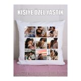 KRC HEDİYELİK Kişiye Özel Yastık 9 Fotoğraflı