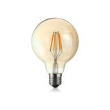 KRC Rustik Edison Led Ampül E27 Duy 4W G95 Glop Model Enerji Tasarruflu - Amber