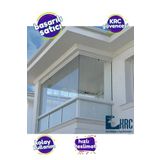 KRCDİJİTAL Balkon Camı Kaplama Folyosu 37cmx2mt Buzlu Cam Filmi Kendinden Yapışkanlı ŞEFFAF krcNM494