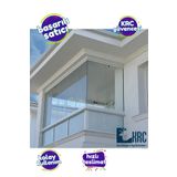 KRCDİJİTAL Balkon Camı Kaplama Folyosu 37cmx5mt Buzlu Cam Filmi Kendinden Yapışkanlı ŞEFFAF krcNM486