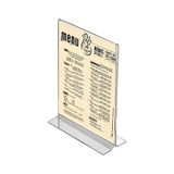 KrcDisplay Kıraç Reklam A5 (15x21) Masaüstü T Tipi Dikey Pleksi Föylük Broşürlük Fiyatlık 10 Adet