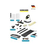 Kärcher Sc 2 Deluxe Full Set Evde Bebekli Aileler Için Güvenli Temizlik – Yağ, Kir Ve Bakterileri Buharla Anında Yok Eden Pratik Çözüm
