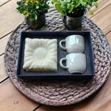 KRD Home 2 Li Kahve Fincan Takımı - Açık Sarı