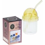 Krd Home Bardak Elion Çizgili Pipetli 390ML KRD-4858 - KUPA - 0 - Siyah