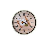 Krem 36 Cm Dekoratif Mutfak Duvar Saati PP-3681X