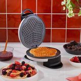 Krem Bej Waffle Makinesi ile Lezzetli Waffle Yapımı Keyfi - Ahşap - Bej