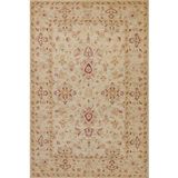 Krem Çiçekli Modern Geometrik Etnik Eskitme Desenli Boho Makinada Yıkanabilir Hafif Hav Toz Vermez Leke Tutmaz Kaymaz Taban Dijital Makine Baskı Halı Oturma Odası Salon Yolluk Koridor Mutfak Halısı