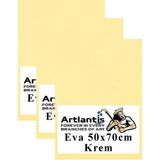 Krem Eva 50X70 cm 3 Adet Eva Süngeri Okul Kreş Anasınıfı Elişi Etkinlikleri - Standart - 50x70cm