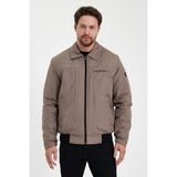 Krem Içi Kalın Kürklü Klasik Yakalı Rüzgar ve Su Geçirmez Mont&kaban - 2XL