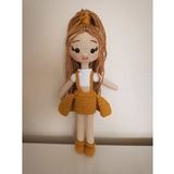 Krem Karamel Bebek Amigurumi Organik Oyuncak
