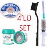 Krem Lehim Best Solder Paste 183°C SN63/PB37 50G Flux Lehim Toplama CP-3015 Lehim Emme Teli 3,0 mm XXL10