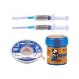 Krem Lehim Solder Paste 138°C 42G Flux Lehim Toplama CP-3015 Lehim Emme Teli 3 mm Set
