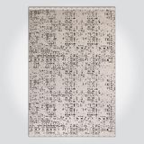 Krem Modern Pamuk Modern Geometrik Etnik Desenli Boho Makinada Yıkanabilir Hafif Hav Toz Vermez Leke Tutmaz Kaymaz Taban Dijital Makine Baskı Halı Oturma Odası Salon Yolluk Koridor Mutfak Halısı