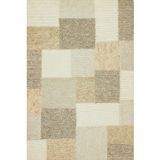 Krem Patchwork Modern Geometrik Etnik Eskitme Desenli Boho Makinada Yıkanabilir Hafif Hav Toz Vermez Leke Tutmaz Kaymaz Taban Dijital Makine Baskı Halı Oturma Odası Salon Yolluk Koridor Mutfak Halısı