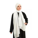 Krem Pratik Hazır Geçmeli Bone Şal Şifon Drapeli 2507_40