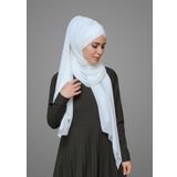 Krem Pratik Hazır Geçmeli Bone Şal Şifon Kendinden Boneli Üç Bantlı 1451_40