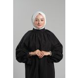 Krem Pratik Hazır Geçmeli Tesettür Eşarp Sandy Arkadan Çıtçıtlı Piliseli Hijab 2406_40