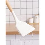 Krem Rengi Bambu Saplı Silikon Spatula, Kullanışlı ve Şık Mutfak Gereci - Ahşap - Seçenek 1
