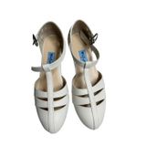 KREM, STRAPORA, SWİNG, LİNDY HOP, DANS VE SPOR AYAKKABISI, KAPALI BURUN, 1.5 CM TOPUK, DÜZ TABAN (EU Ayakkabı Beden Sistemi, Yetişkin, Sayısal, Orta, 37)
