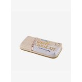 Krem Suni Deri Beyaz Çikolata Makyaj Çantası 9x18x3 cm